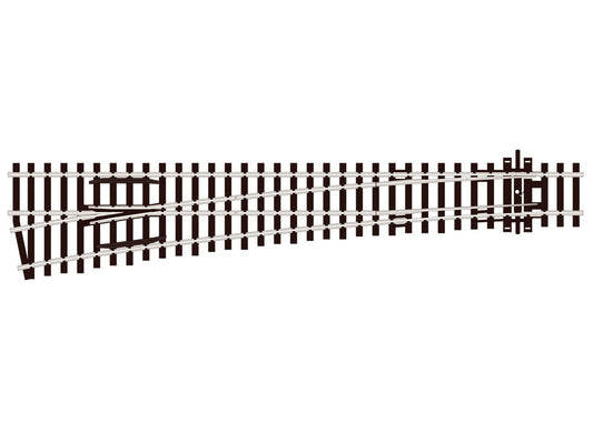 Peco SL-E89 HO Scale Code 100 Streamline Large Radius Turnout