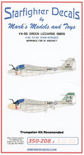 Starfighter Decals 350208 1/350 VA-95 Green Lizzards HV 1980s
