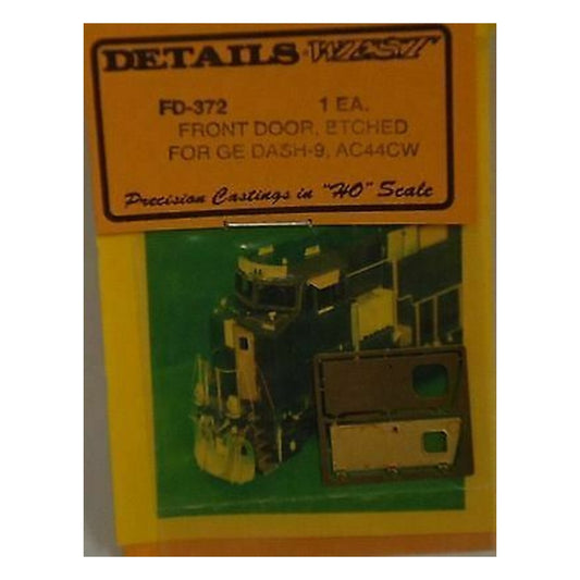 Details West FD-372 HO Scale Etched Front Door -- For GE Dash-8/9,