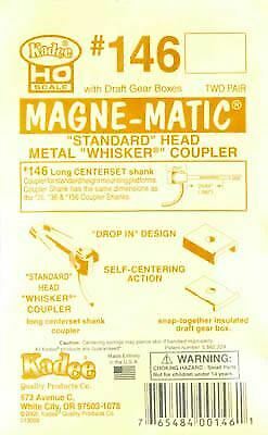 Kadee 146 HO Scale #146 Whisker(R) Metal Knuckle Couplers - Kit Long 25/64"