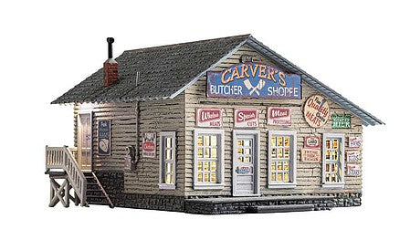 Woodland Scenics 5068 HO Scale Built-&-Ready -- Carver's Butcher Shoppe