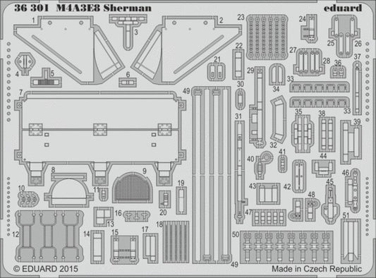 Eduard 36301 1/35 Armor- M4A3E8 Sherman for TAM
