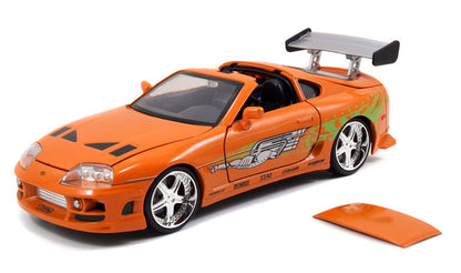 Jada Toys 97168 1/24 Brian's Toyota Supra, Orange, F&F 2001