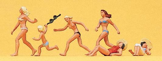 Preiser 10211 HO Scale Fun at the Beach Figure Set