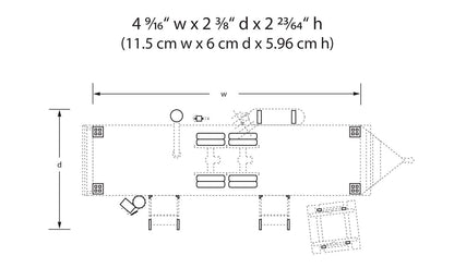 Woodland Scenics BR5061 HO Scale Double Decker Trailer