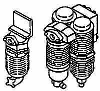 Details West 226 HO Scale Salem Type Air Filter -- Set pkg(2)