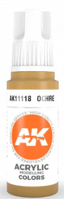 AK Interactive 11118 Ocher 3G Acrylic Paint 17ml Bottle