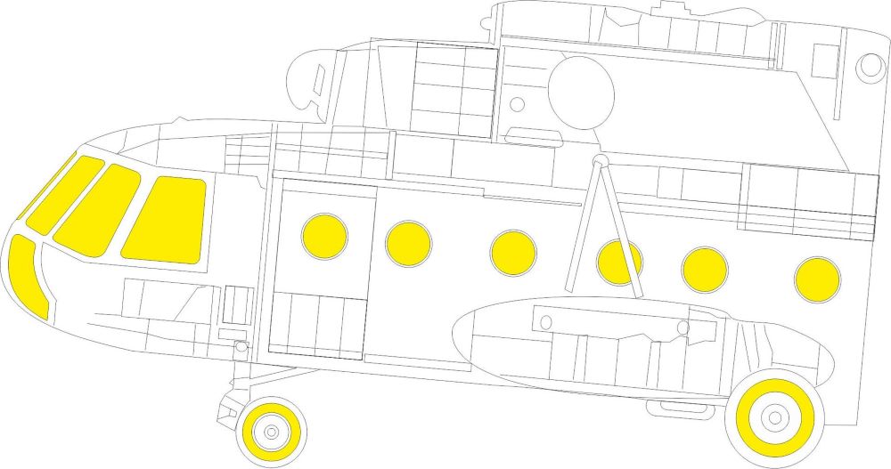 Eduard EX947 1/48 Mask Aircraft- Mi8MT for TSM