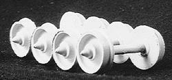 Accurail 101 HO Scale Wheelsets pkg(12) -- 33" Acetal Plastic