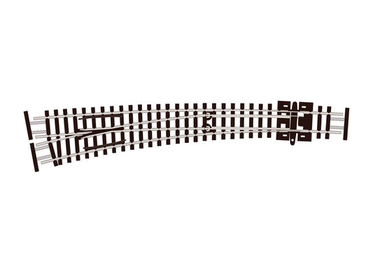 Peco SL-E387F N Scale Code 55 Medium Radius Curved Turnout w/