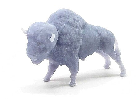 All Scale Miniatures 871309 HO Scale Standing Buffalo -- Unpainted