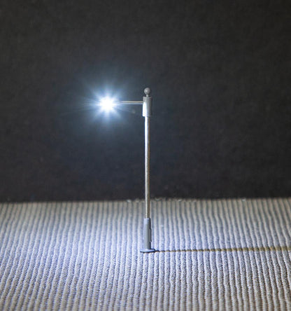 Faller 272222 N Scale LED Pole-Mast Streetlight, Cold White