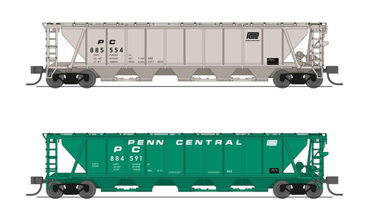 Broadway Limited 7257 N H32 Cvd Hopper Pc 2Pk