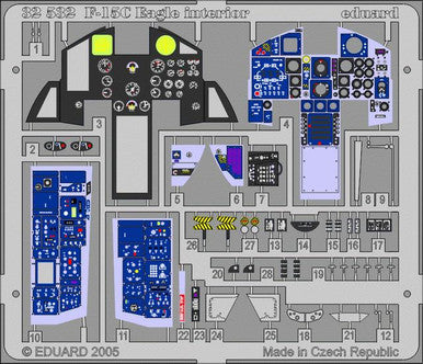 Eduard 32532 1/32 F-15C Eagle Interior for Tamiya (Pre-Painted)