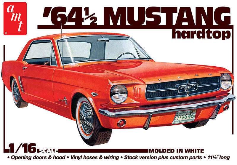 AMT 1461 1/16 1964 1/2 Mustang Coupe Model Car Kit