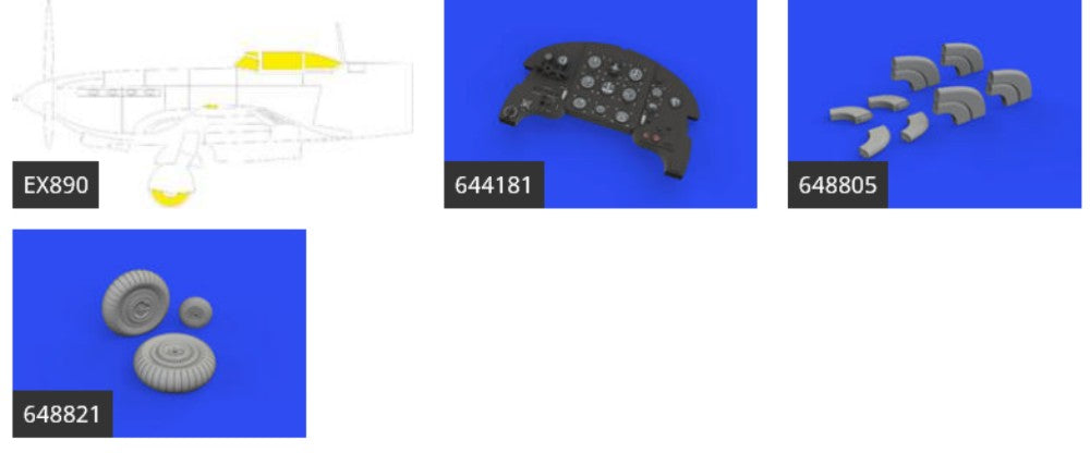 Eduard 644196 1/48 Aircraft- Yak9D LooKplus for ZVE (Mask, Photo-Etch & Resin)