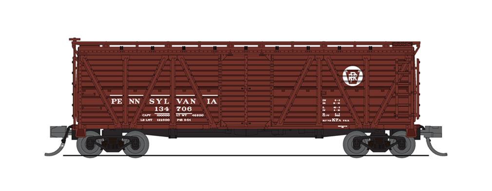 Broadway Limited 6593 N Stock Car No/Sd Prr 2Pk