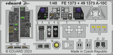 Eduard 491373 1/48 A-10C for Academy Photo Etch Detail Set