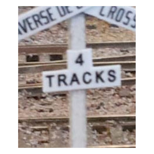 Osborn Models 3085 N Crossbuck Track Numbers