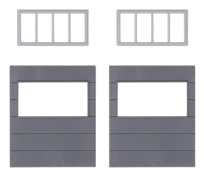 Faller 180891 HO Scale Goldbeck Wall Panels, Horizontal Windows