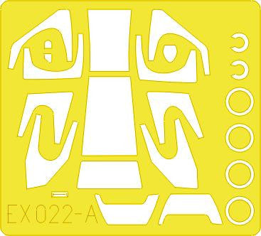 Eduard EX022 1/48 Mask AH-64D for Hasegawa Canopy Mask Set