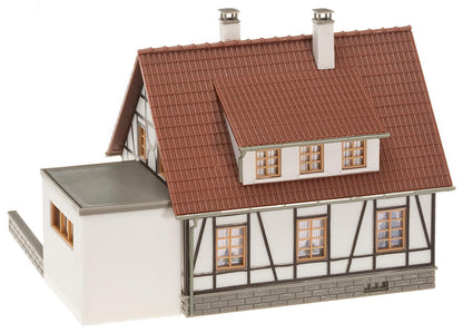 Faller 130215 HO Scale Timbered House with Garage Model Kit