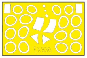 Eduard EX836 1/48 Mask Aircraft- SR71A for RVL