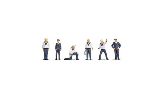 Noch 15046 HO Scale Sailors -- pkg(6)