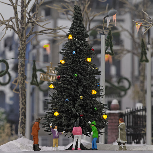Busch 5413 HO Scale Lighted Christmas Tree with 7 Candles