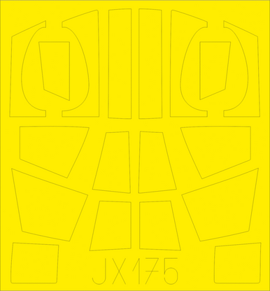 Eduard JX175 1/32 Paint Mask for HKM Do 335B Canopy Mask Set