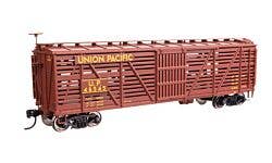 Walthers Mainline 910-41473 HO 40' Wood Stock Car - UP #46545