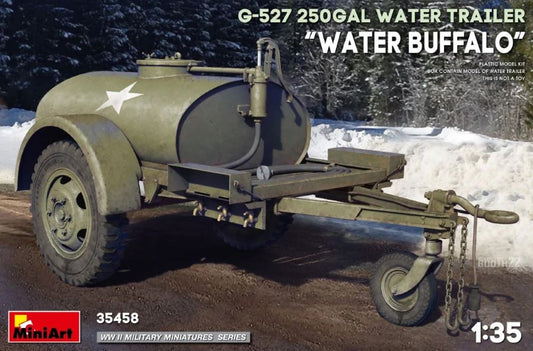 Miniart Models 35458 1/35 WWII Water Buffalo G527 250Gal Water Trailer