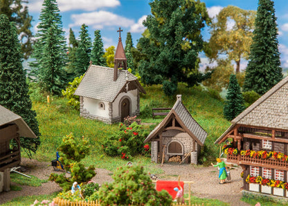 Faller 130571 HO Scale Rural Chapel & Bakehouse Set Kit