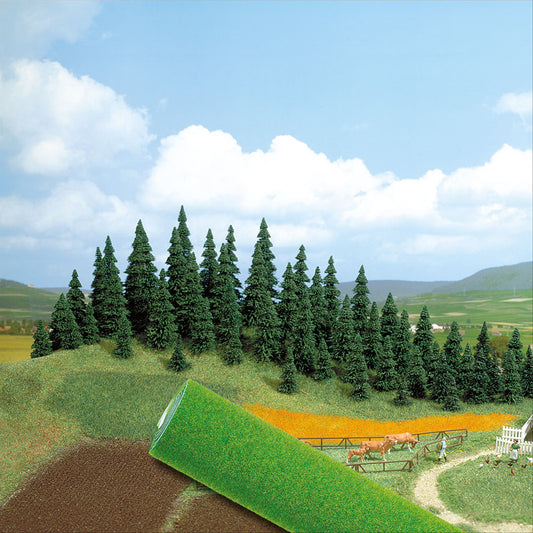 Busch 7220 All Scale Large Grass Mat, Dark Green, 100 x 80 cm