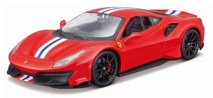 Maisto 39135R 1/24 Ferrari 488 Pista Red, Diecast Kit