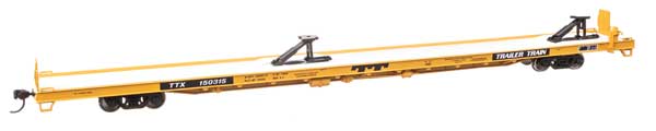 Walthers Mainline 5736 HO Scale 89' Channel Side Flatcar - Ready to Run -- Trail