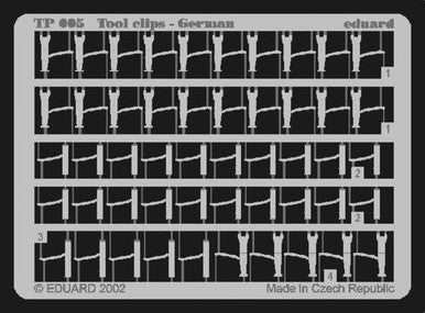 Eduard TP005 1/35 Tool Clips German