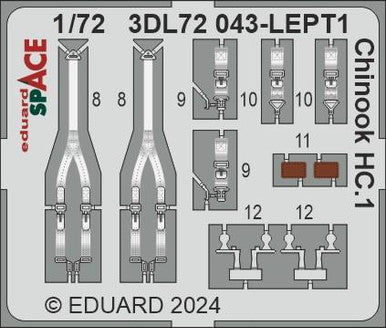 Eduard 3DL72043 1/72 Chinook HC.1 Space for AIRFIX