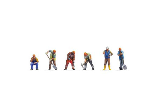 Noch 44501 Z Scale Construction Workers -- pkg(6)