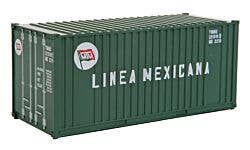Walthers SceneMaster 949-8008 HO 20' Container Linea Mexicana
