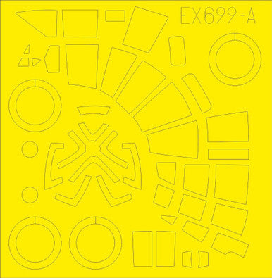Eduard EX699 1/48 Mask He111Z TFace Canopy Mask Set for ICM