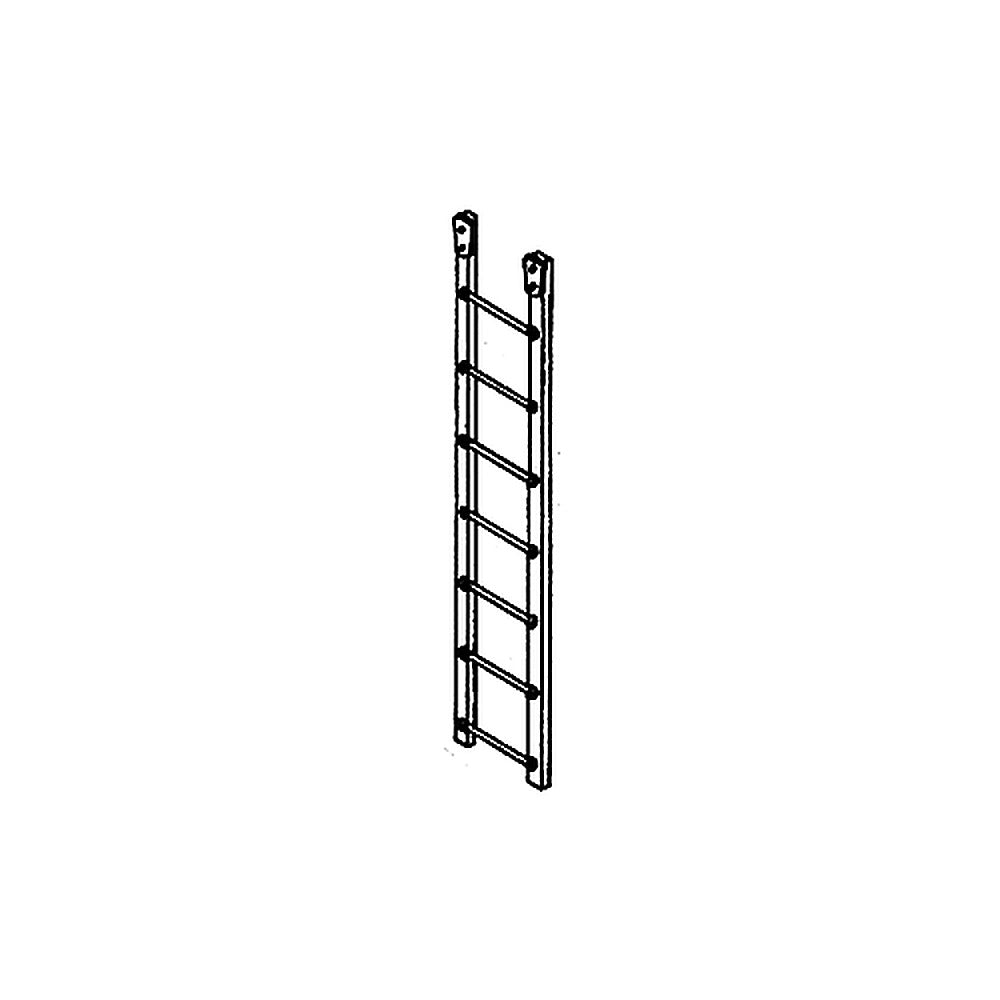 details west 1006 ho scale ladder 7 rung w brackets pkg4