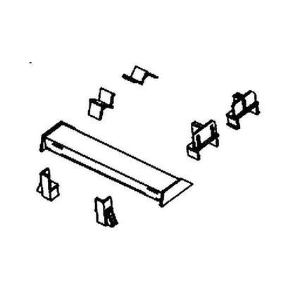 details west 1015 ho scale intermodal details flat car restraint curbs