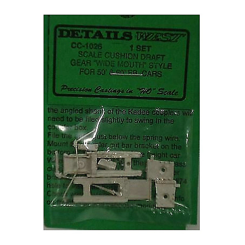 details west 1026 ho scale scale cushion draft gear for 50 60 freight cars