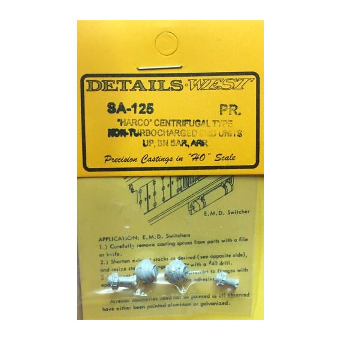 details west 125 ho scale spark arrestors super harco centrifugal pkg2