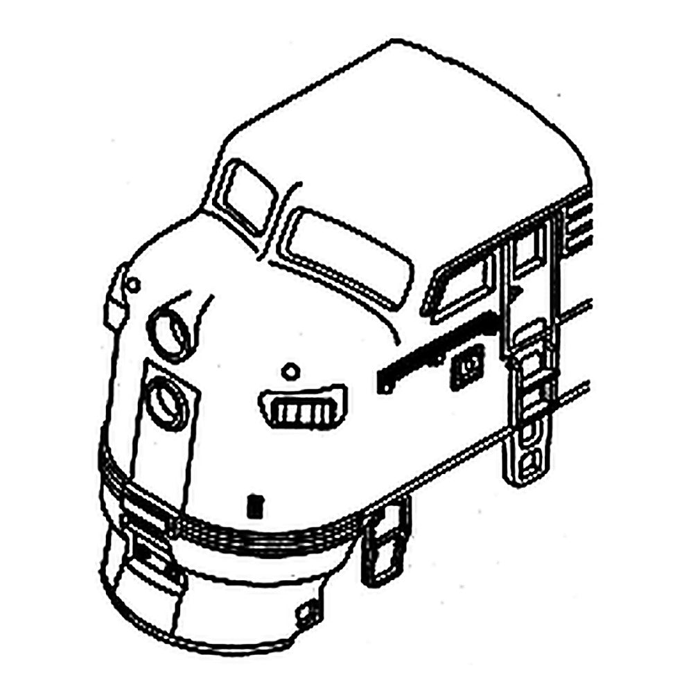 details west 208 ho scale f unit parts a unit
