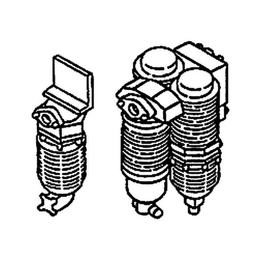 details west 226 ho scale salem type air filter set pkg2