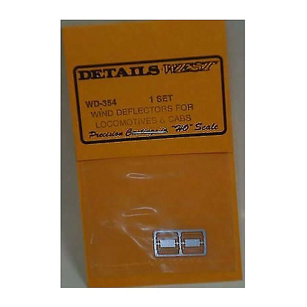 details west 354 ho scale wind deflectors for locomotives caboose