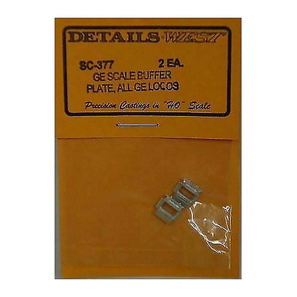 details west 377 ho scale scale coupler buffer plate for ge diesels