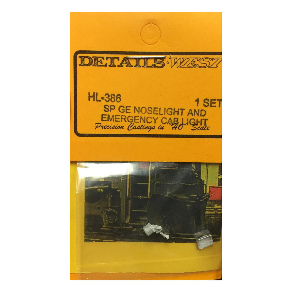 details west 386 ho scale sp ge noselight emergency cab light 1 set